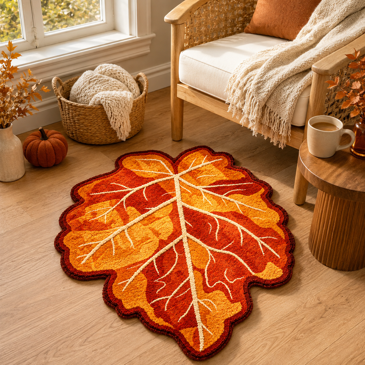 Autumn Maple Leaf Rug