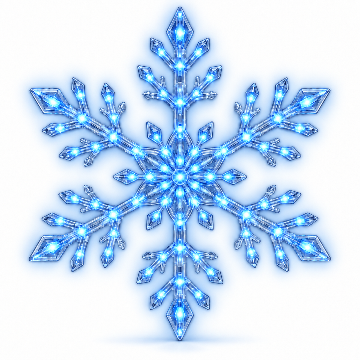 π WINTER WONDERLAND FAVORITE | Blue & White LED Snowflake Lights β Christmas Wall Decor for Living Rooms & Bedrooms