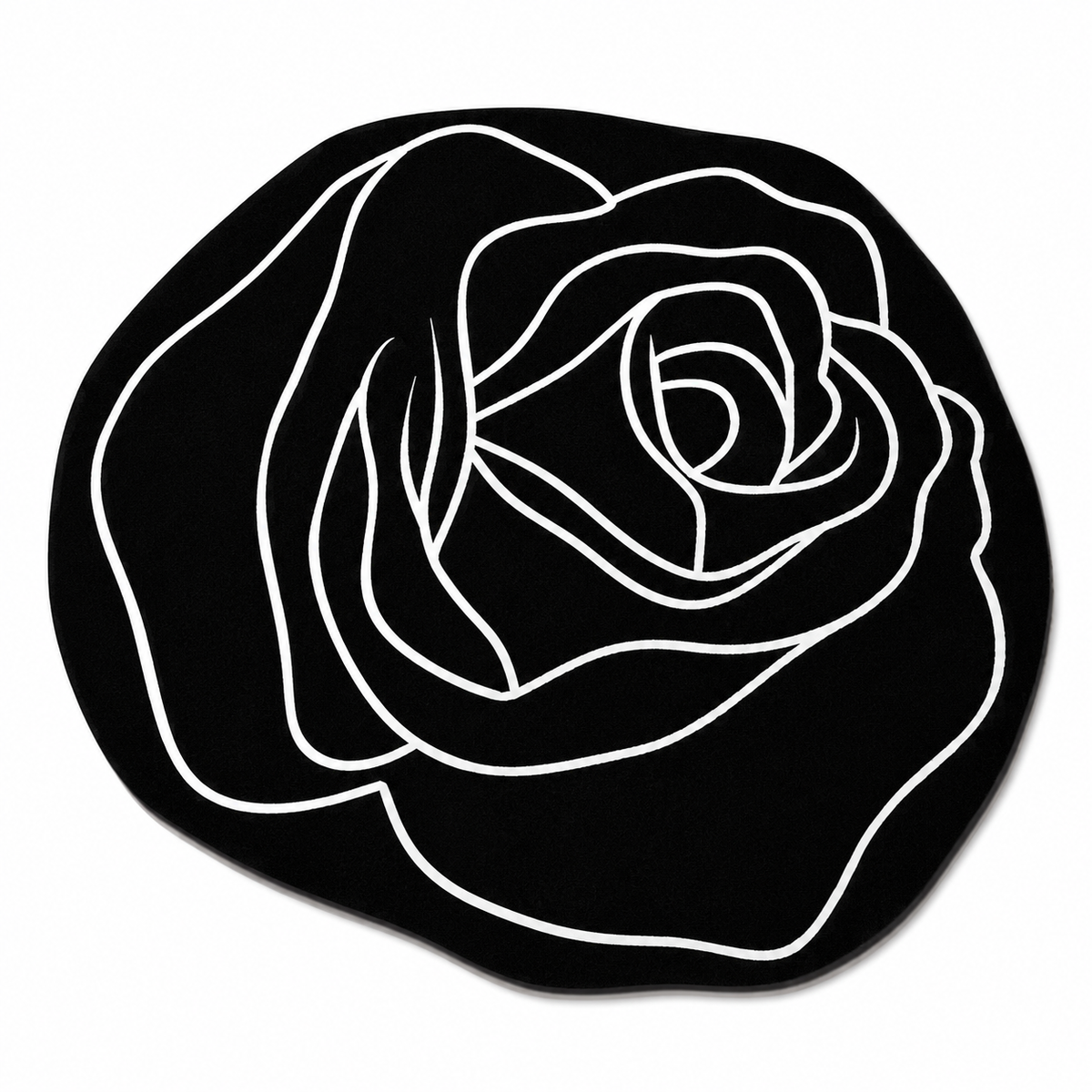 Irregular Rose Absorbent Floor Mat