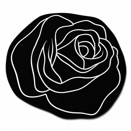 Irregular Rose Absorbent Floor Mat