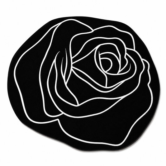 Irregular Rose Absorbent Floor Mat