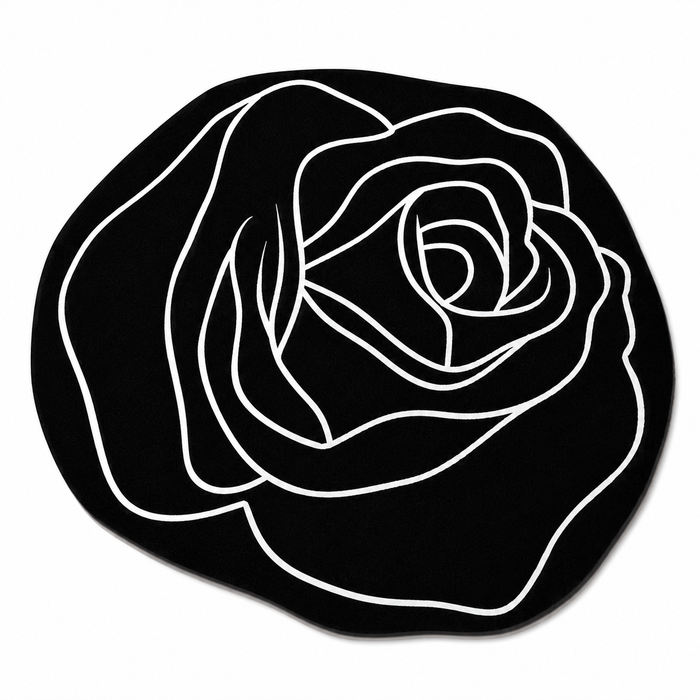 Irregular Rose Absorbent Floor Mat