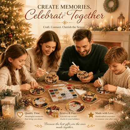 🔥Last Day Promotion!🎄Christmas DIY Diamond Painting Ornaments Kit (6 PCS)🎅