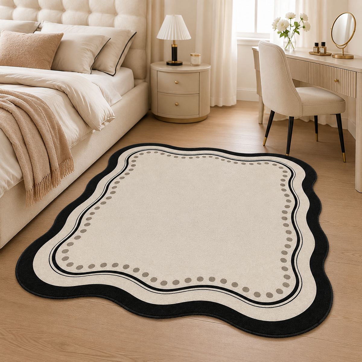 Organic Wavy Edge Area Rug