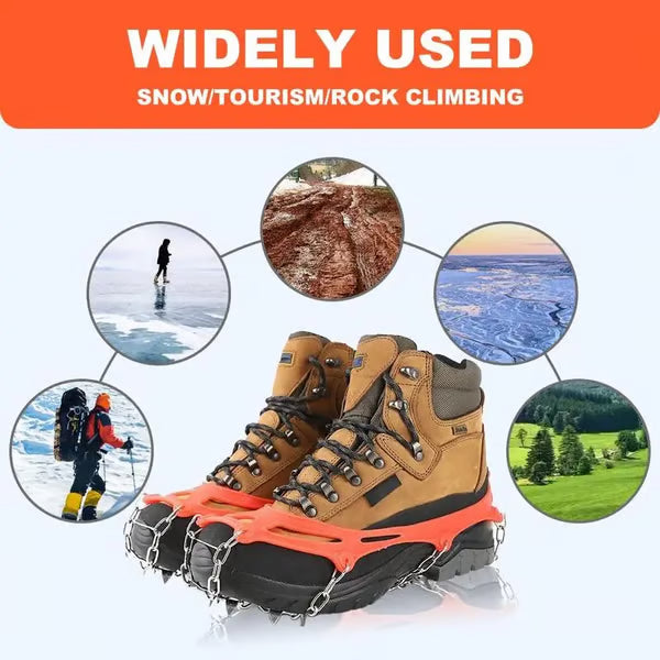 🛠️Lightweight Crampons Anti-Slip Traction Snow Grips for Walking
