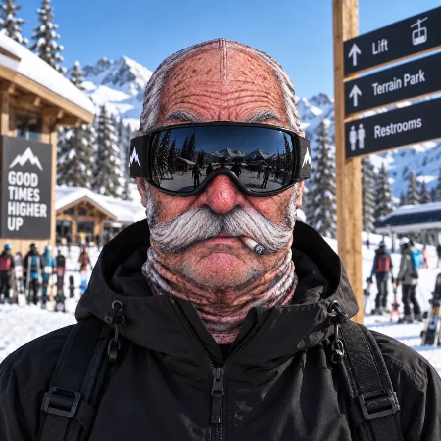 Realistic face balaclava ski mask