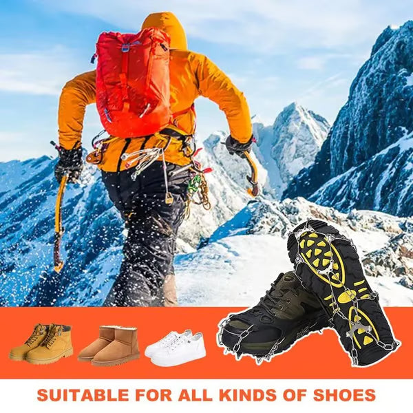 Winter crampons for different types of footwear