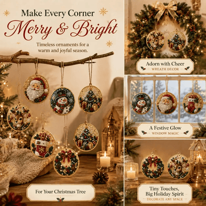 🔥Last Day Promotion!🎄Christmas DIY Diamond Painting Ornaments Kit (6 PCS)🎅