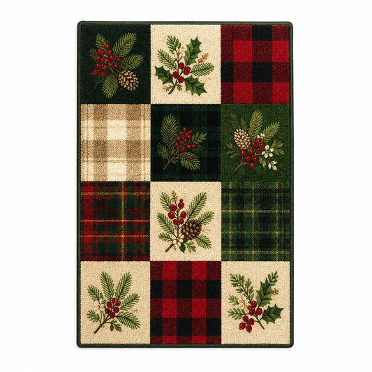 Christmas Patchwork Rug
