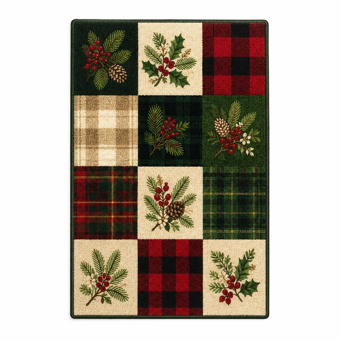 Christmas Patchwork Rug
