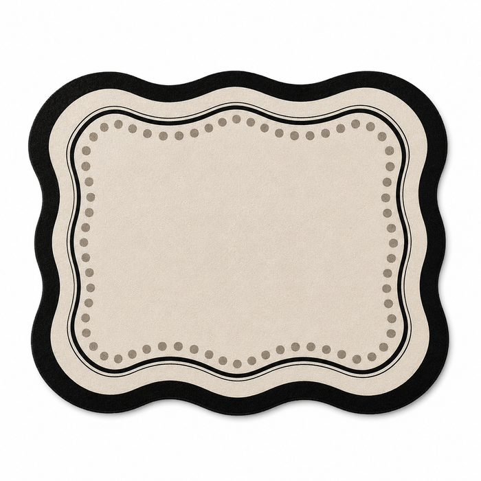 Organic Wavy Edge Area Rug