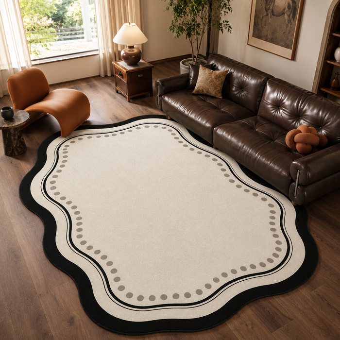 Organic Wavy Edge Area Rug
