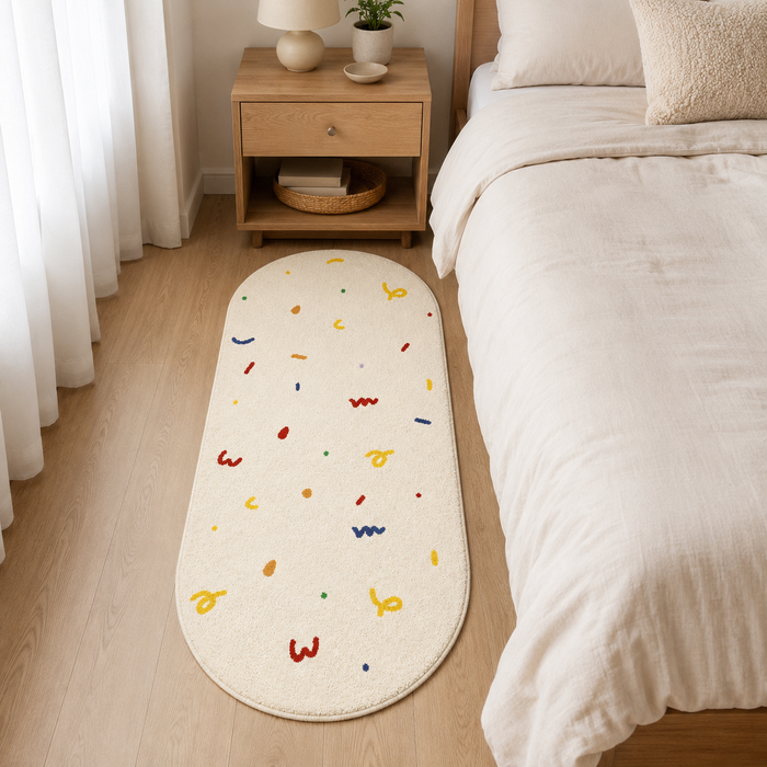 Color Pop Oval Runner Rug