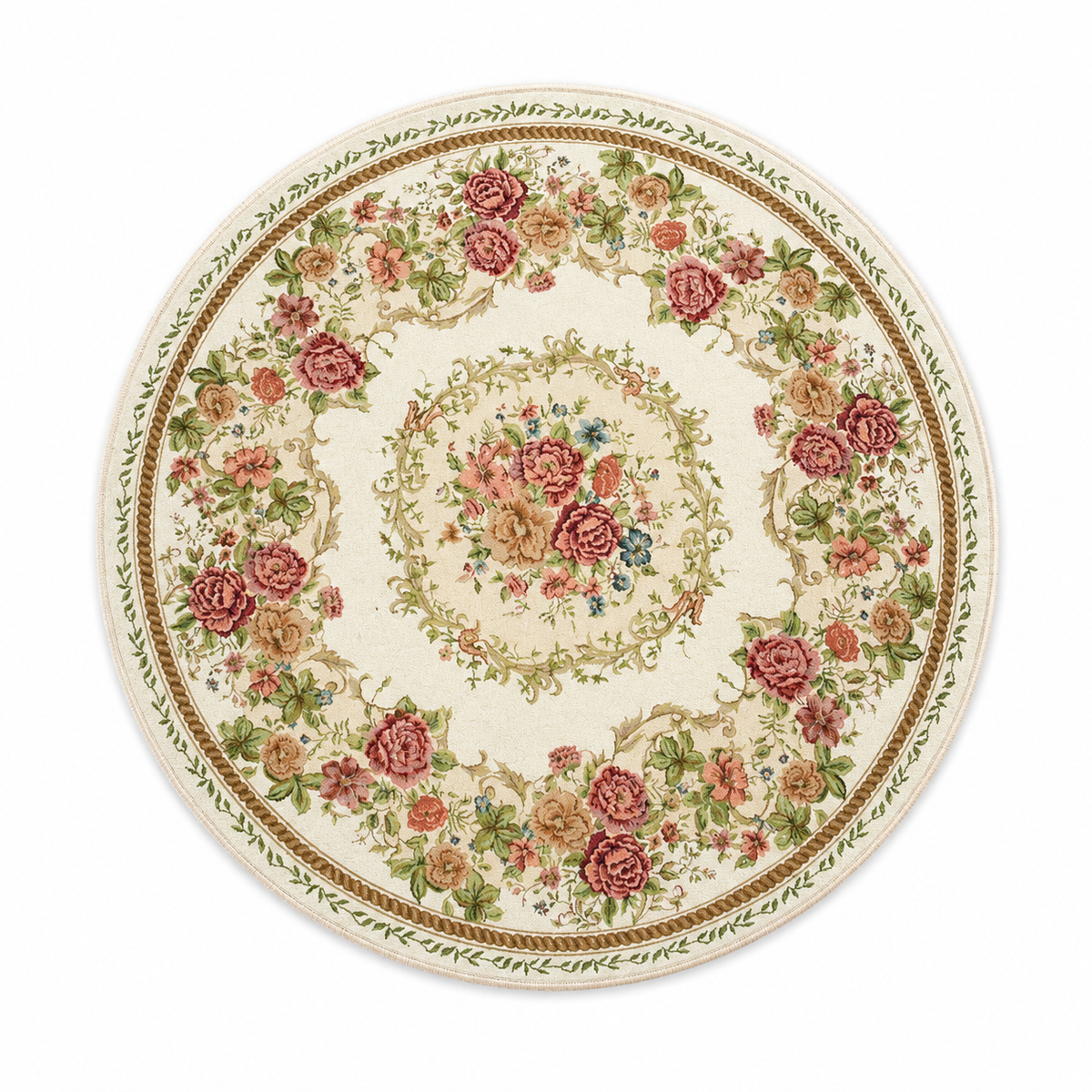 Rose Garden Round Rug