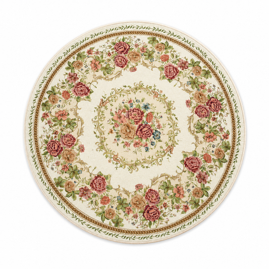 Rose Garden Round Rug