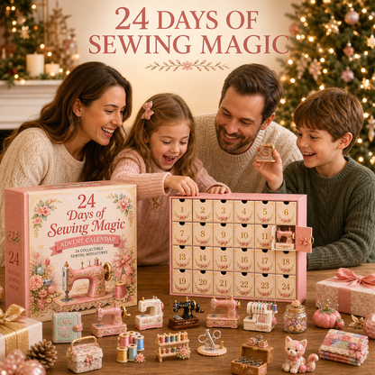 🔥🇺🇸 Limited Edition! 🌟24 Days of Sewing Magic Advent Calendar – Christmas Countdown Gift for Sewing Lovers