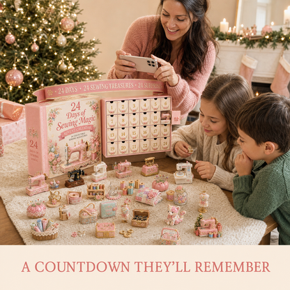 🔥🇺🇸 Limited Edition! 🌟24 Days of Sewing Magic Advent Calendar – Christmas Countdown Gift for Sewing Lovers