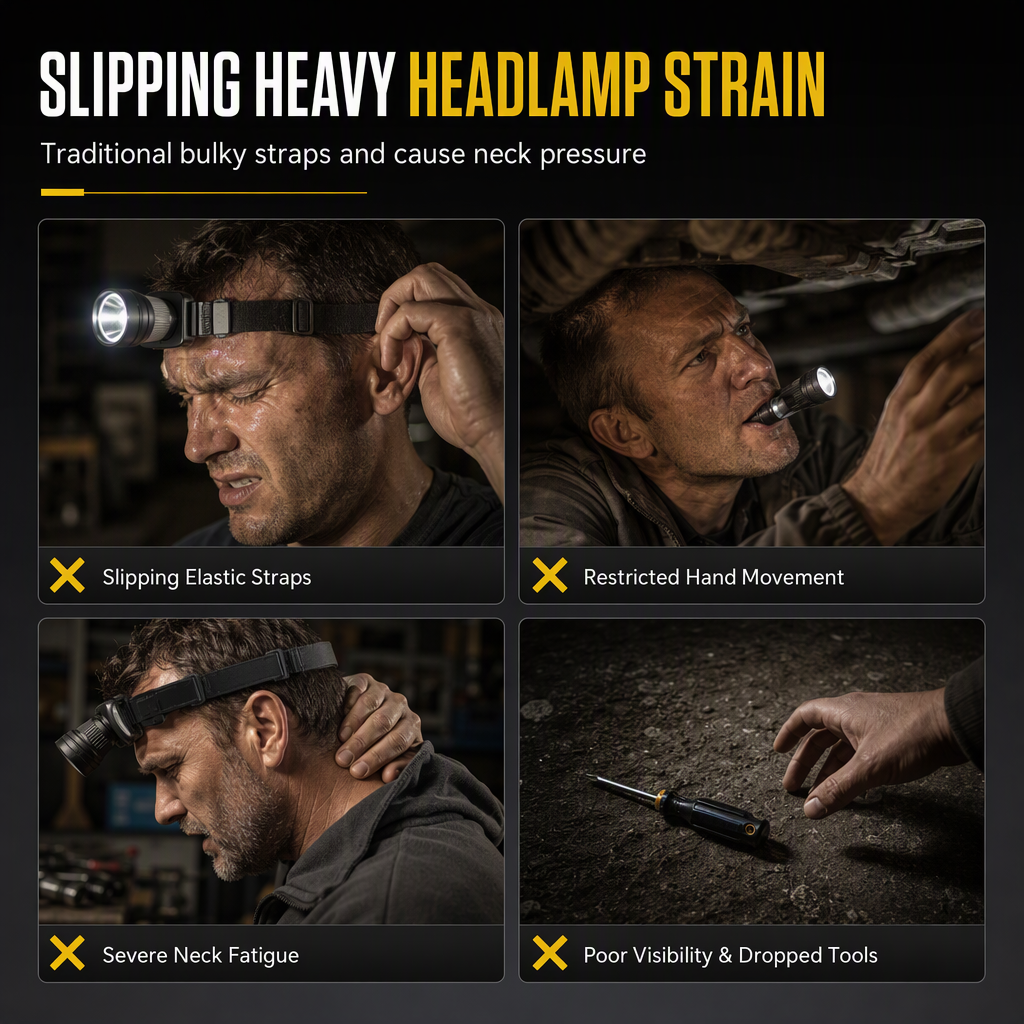 Traditional headlamp problems